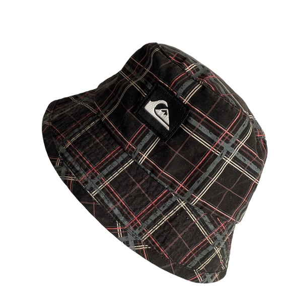 Quicksilver Black Plaid Bucket Hat Size 12-24 M - Picture 3 of 7